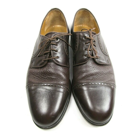 Sandro Moscoloni Louis Leather Derby Cap toe Mens Shoes Size US 8 Spain - Picture 2 of 12